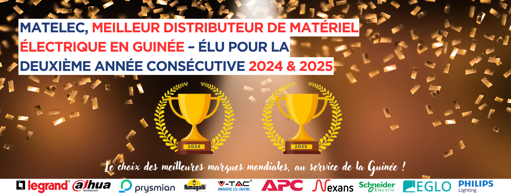 MATELEC élu meilleur distributeur de matériel électrique en Guinée en 2024 et 2025