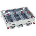 Kit 3 compartiments horizontaux vides 3x6 modules pour boîte de sol - Legrand