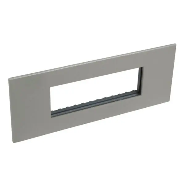 Support carré magnésium, 6 modules, avec plaque, gamme Arteor - Legrand