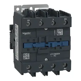 Contacteur inverseur TeSys D 115A 4P, bobine 230V - Schneider