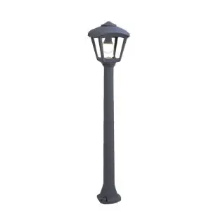 Applique extérieure Giaffa/Giampy noir, diffuseur clair, E27 - Fumagalli