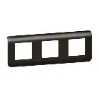 Plaque Mosaic 3x2 modules, noir mat - Legrand