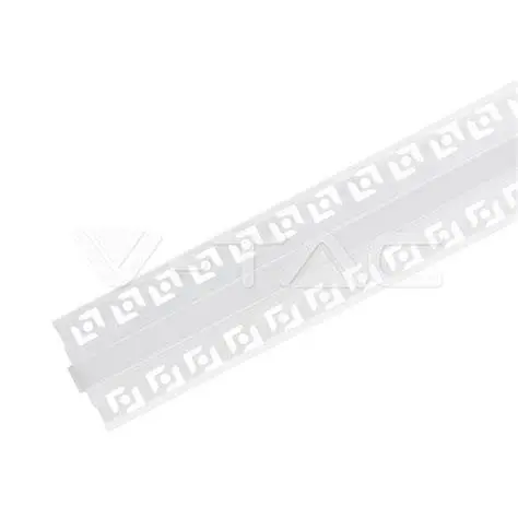 Profilé aluminium avec diffuseur pour ruban LED, 2000x15,8x15,8 mm, blanc - V-TAC