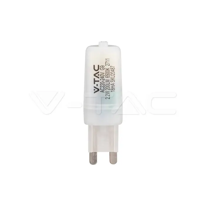 Ampoule LED 2,2W G9 4000K, puce Samsung - V-TAC