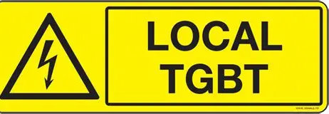 Plaque signalétique « TGBT »
