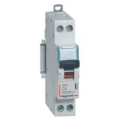 Disjoncteur DNX³ 1P+N 4A courbe C 4,5/6 kA - Legrand