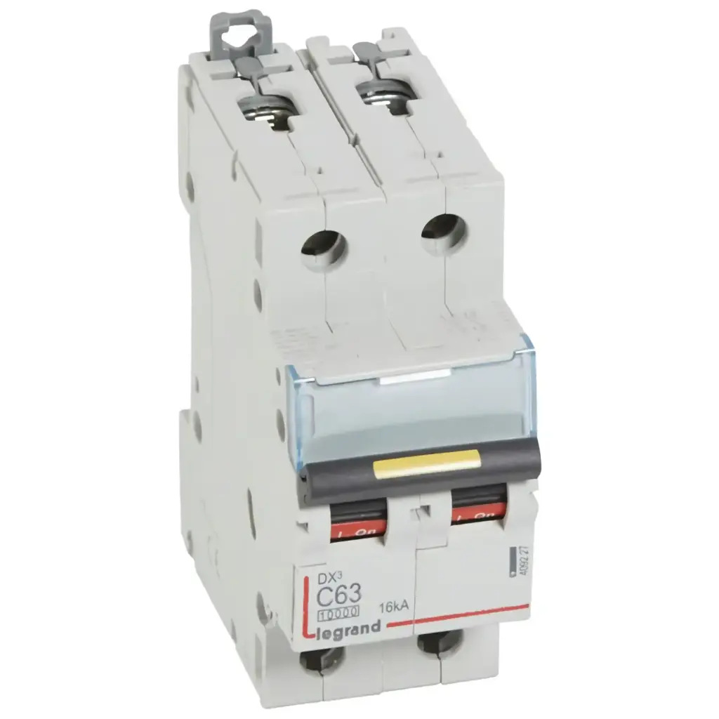 Disjoncteur DX³ 2P 63A courbe C 10/16 kA - Legrand