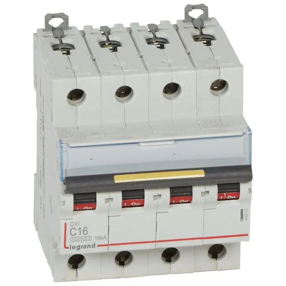 Disjoncteur DX³ 4P 16A courbe C 10/16 kA - Legrand