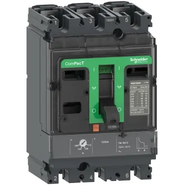 Disjoncteur boîtier moulé ComPact NSX100N 3P 100A 50 kA TMD - Schneider