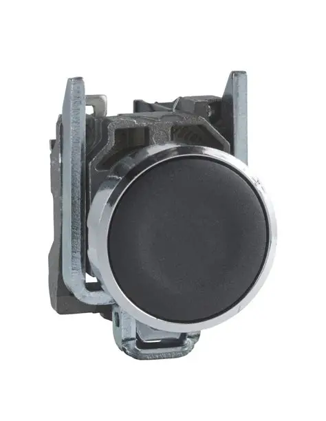 Bouton-poussoir à impulsion noir Ø16 - Schneider