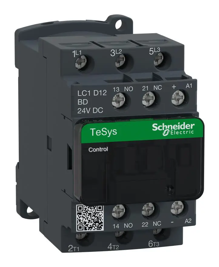 Contacteur TeSys D 12A 1NO+1NF, bobine 24V - Schneider