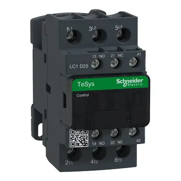 Contacteur TeSys D 3P AC3 25A 440V, bobine 380V CA - Schneider