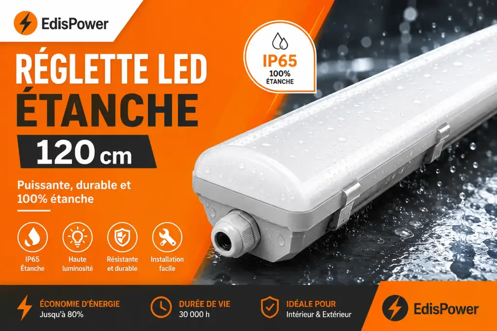 Réglette étanche SmartBright 120 cm 36W CCT - Philips