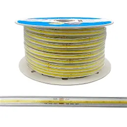 Ruban LED COB 8 mm 220V, 3000K, rouleau 50 m - Matelec