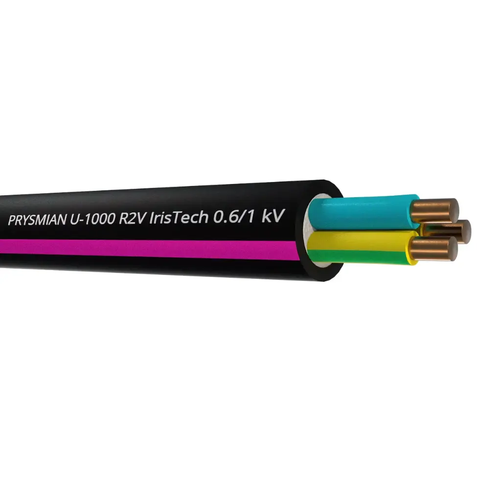 Câble rigide R2V 3G4 mm² âme cuivre (couronne 50 m)