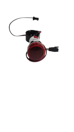 Round indicator light with voltmeter and ammeter, red, 50-500V AC, 0-100A - Himel