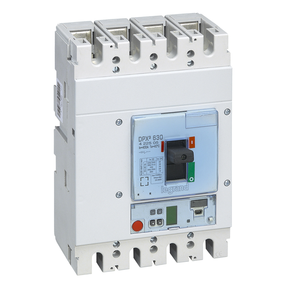 Disjoncteur boîtier moulé DPX³ 630 magnétothermique 3P 400A - Legrand