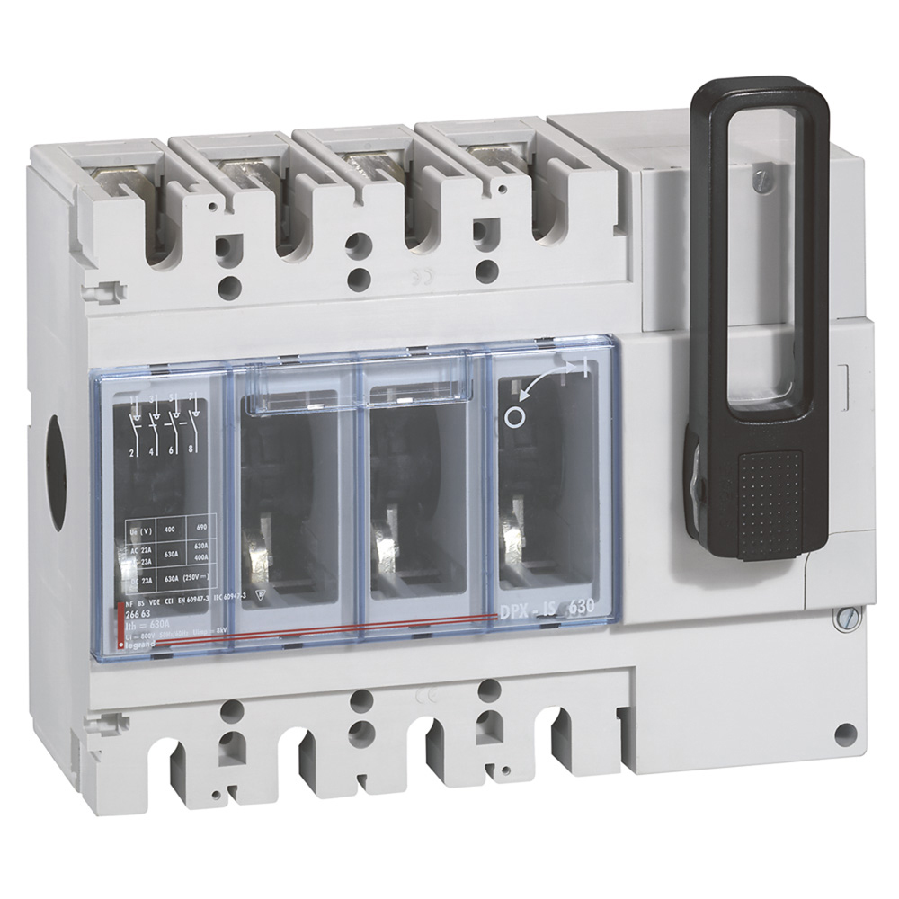 Interrupteur-sectionneur DPX-IS 630 4P 630A, commande frontale - Legrand