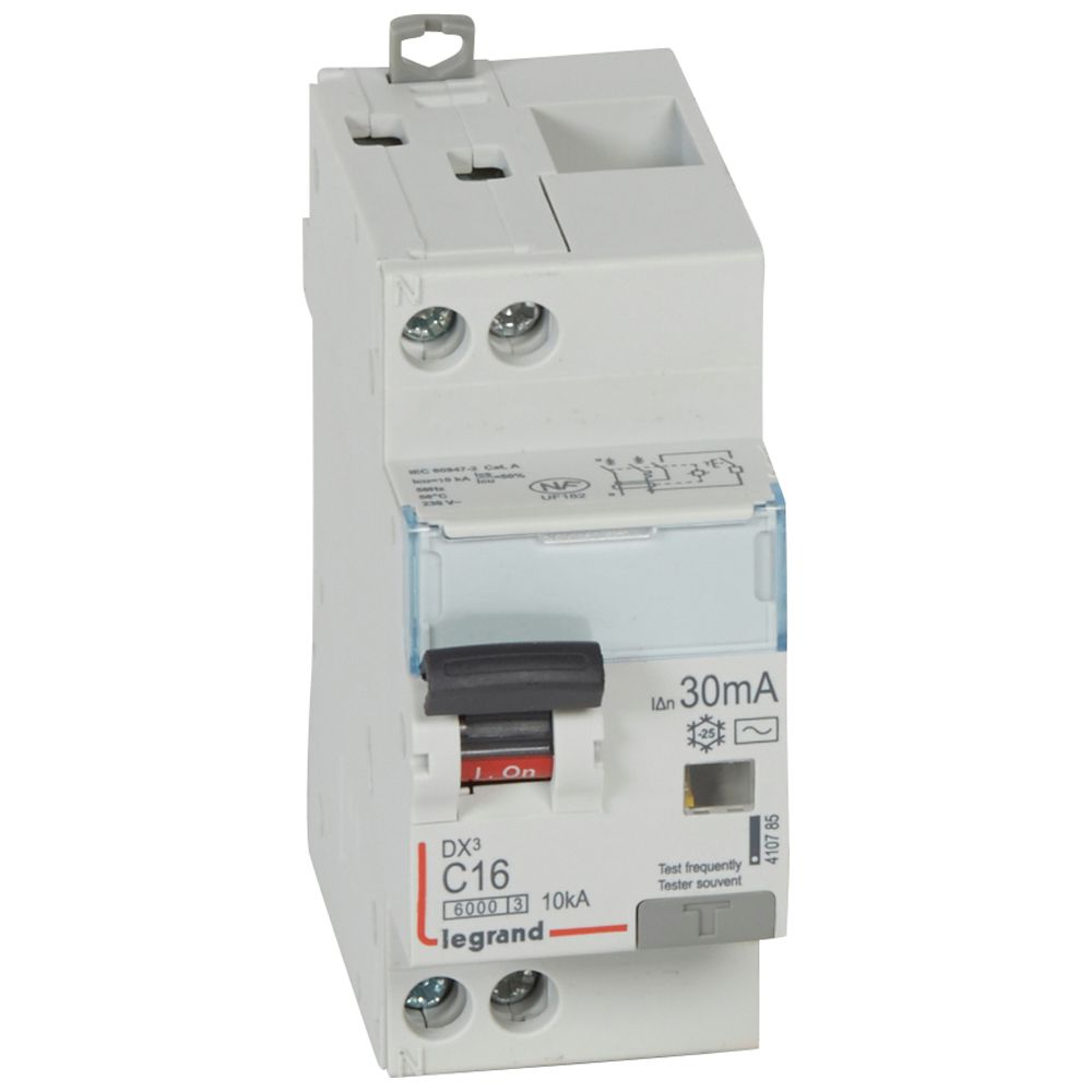 DISJ DIFF DX3 1P+NG C16 6/10K AC 30MA - LEGRAND