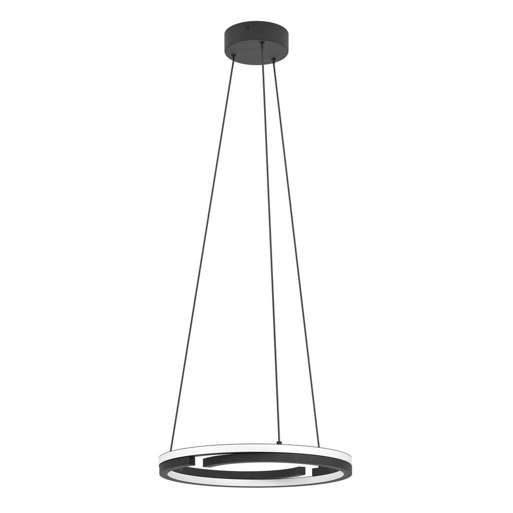 Suspension LED CCT noir Mezzomonte - Eglo