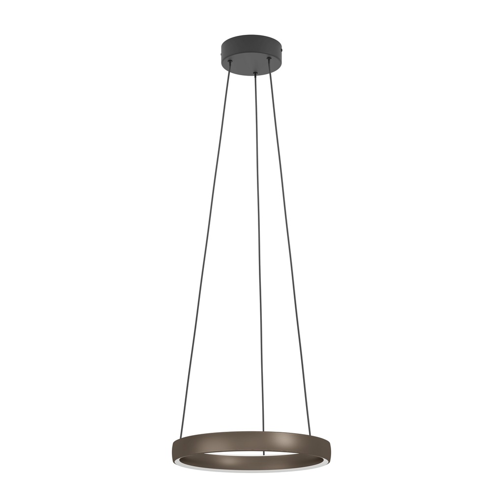 Suspension LED CCT Ø550 noir/bronze Trabuco - Eglo