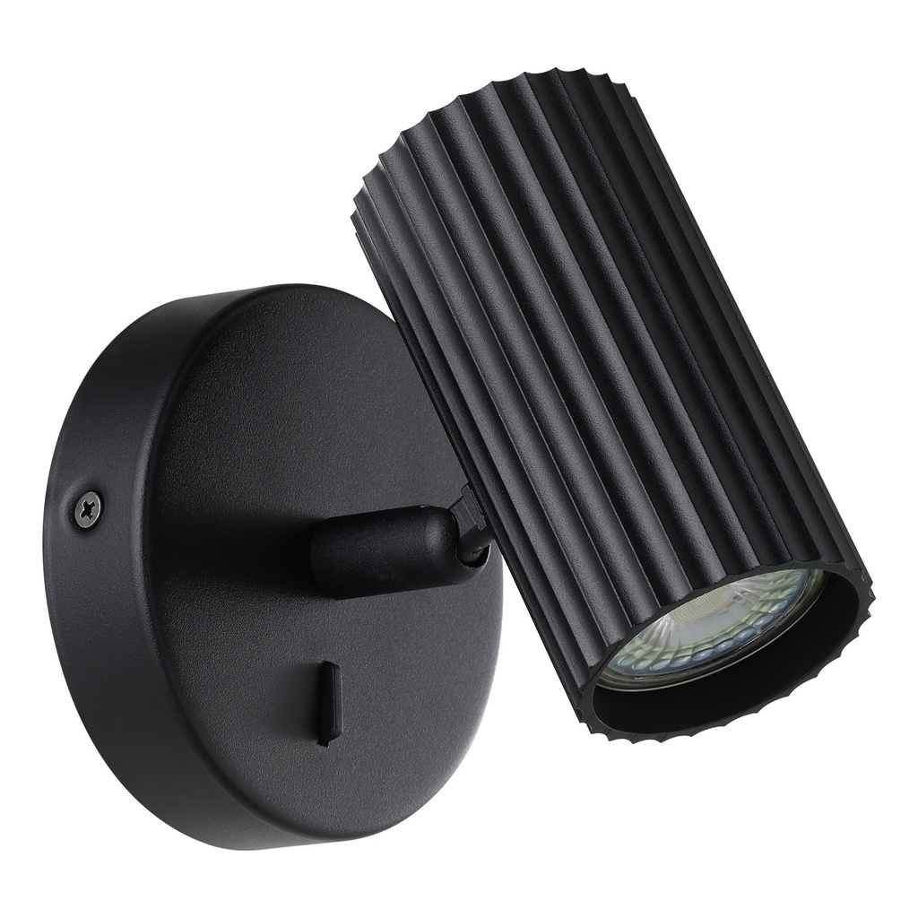 Applique 1 lampe GU10 noir Portillo - Eglo