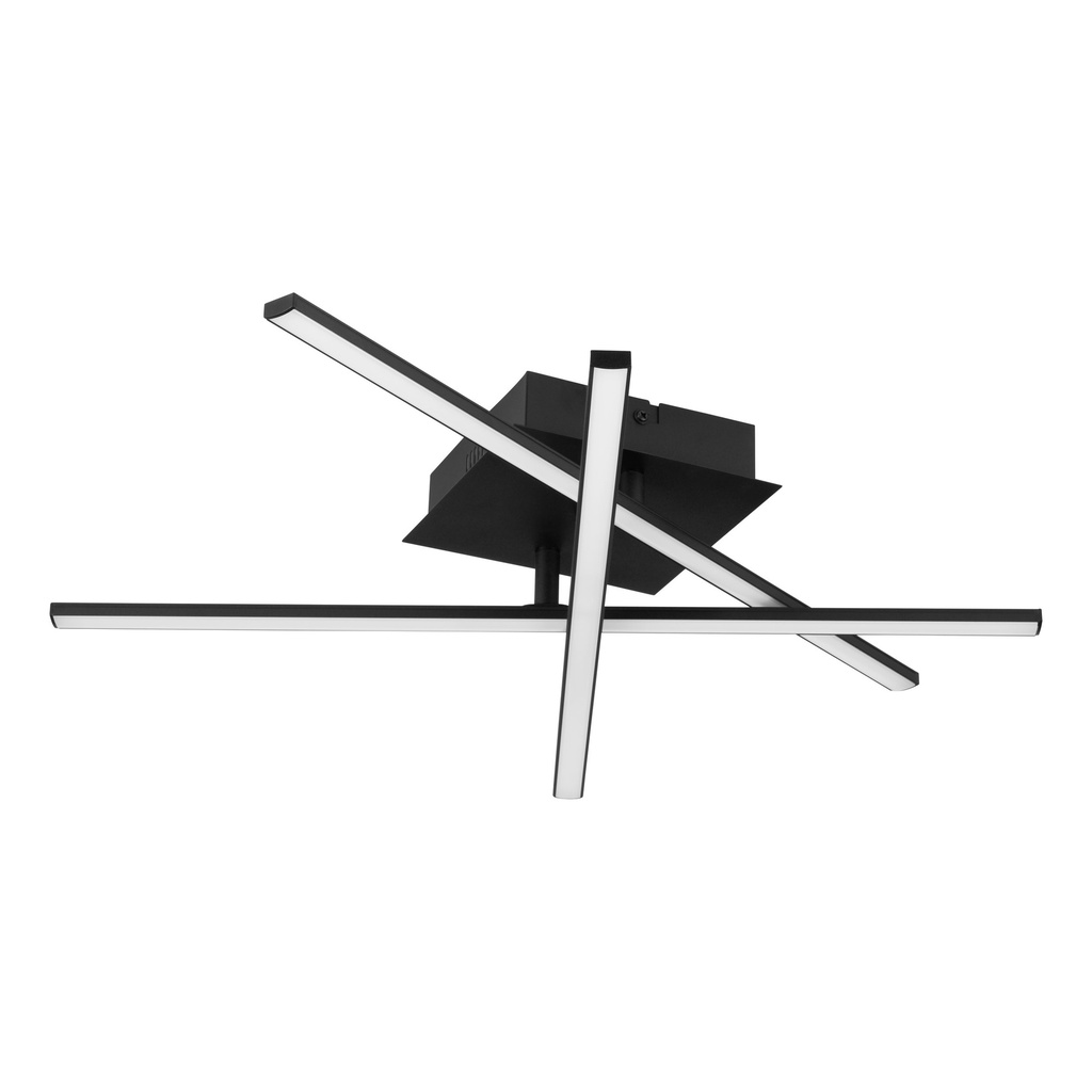 Plafonnier LED 3 lampes noir Lasana 3 - Eglo