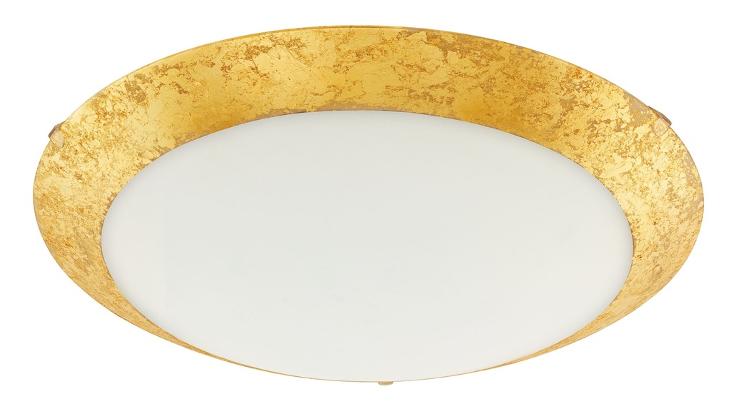 Plafonnier LED Ø395 blanc/doré Montenovo - Eglo
