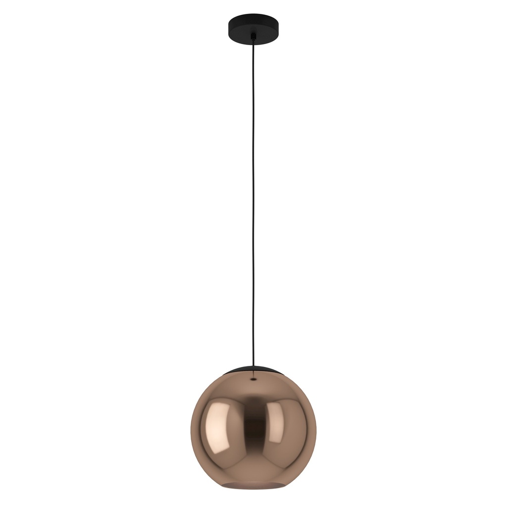 Suspension 1 lampe Ø300 noir/cuivre Cordoba - Eglo