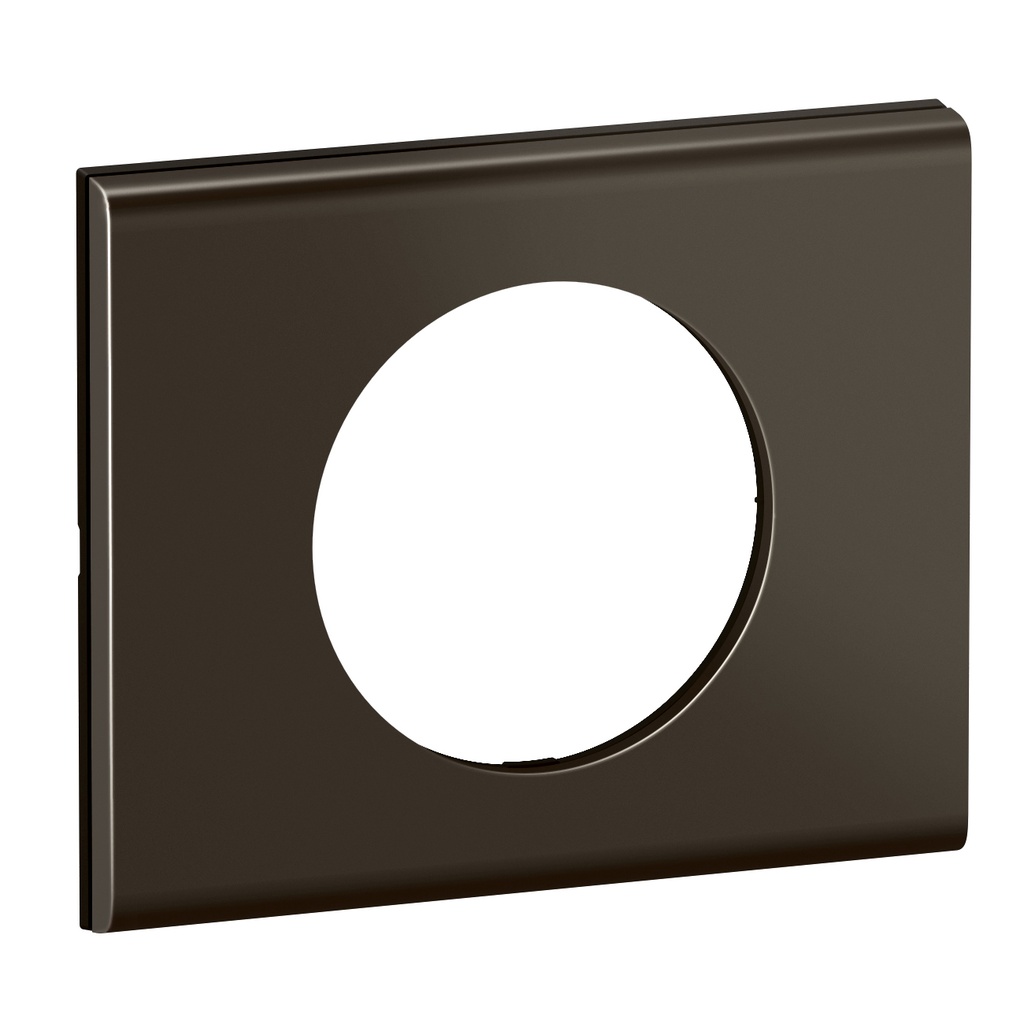 Plaque de finition Céliane 1 poste, Matière Brute nickel sombre satiné - Legrand