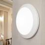 Plafonnier extérieur Umberta blanc, diffuseur opale, 2 douilles E27 - Fumagalli