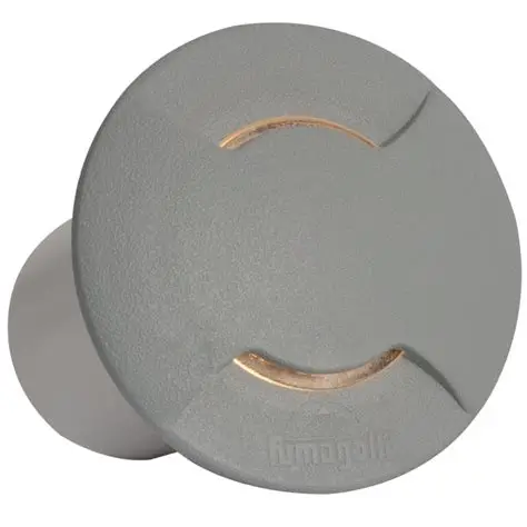 Plafonnier extérieur Ceci 90 2L gris, diffuseur satiné, LED GU10 3,5W 4000K - Fumagalli
