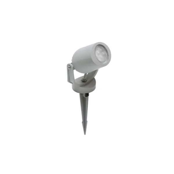 Spot à piquet Minitommy EL gris, diffuseur transparent, LED GU10 3,5W CCT (kit) - Fumagalli