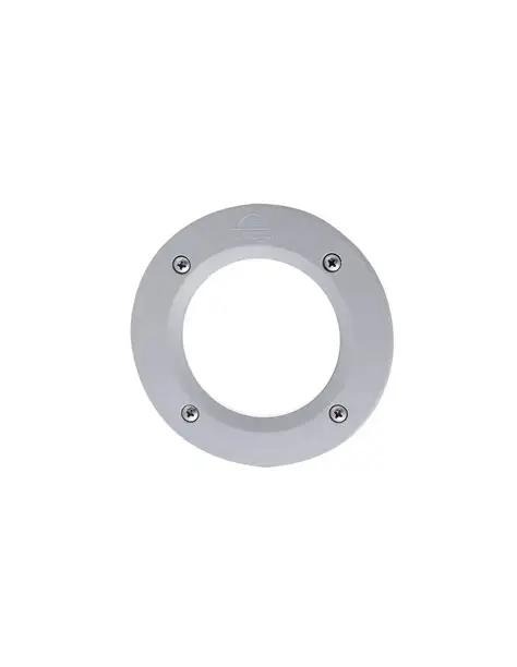Outdoor wall light Leti 100 round grey, opal diffuser, LED GX53 3W - Fumagalli