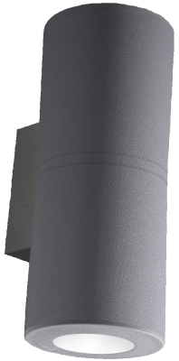 Outdoor wall light Franca 90 2L black, satin diffuser, LED GU10 7W CCT - Fumagalli