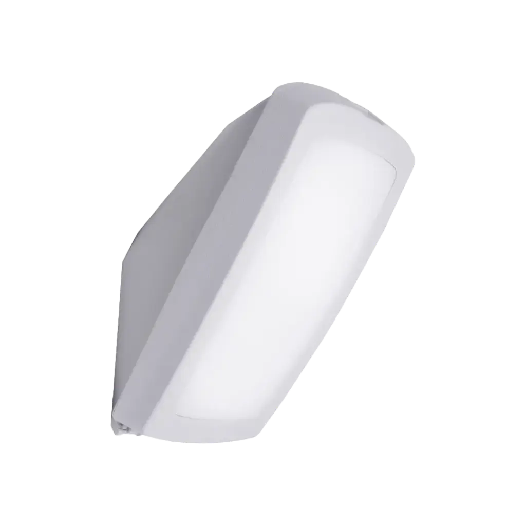 Luminaire extérieur Giuseppe gris, diffuseur opale, 2 douilles E27 - Fumagalli