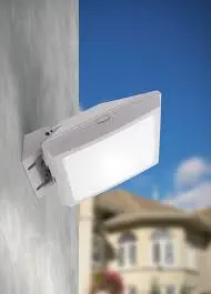 Luminaire extérieur Giova/Giuseppe gris, diffuseur opale, 2 douilles E27, avec détecteur - Fumagalli