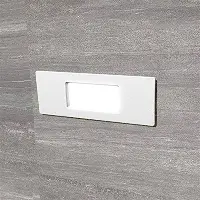 Applique extérieure Nina 150 blanc, diffuseur opale, LED R7S 3,2W CCT (kit) - Fumagalli