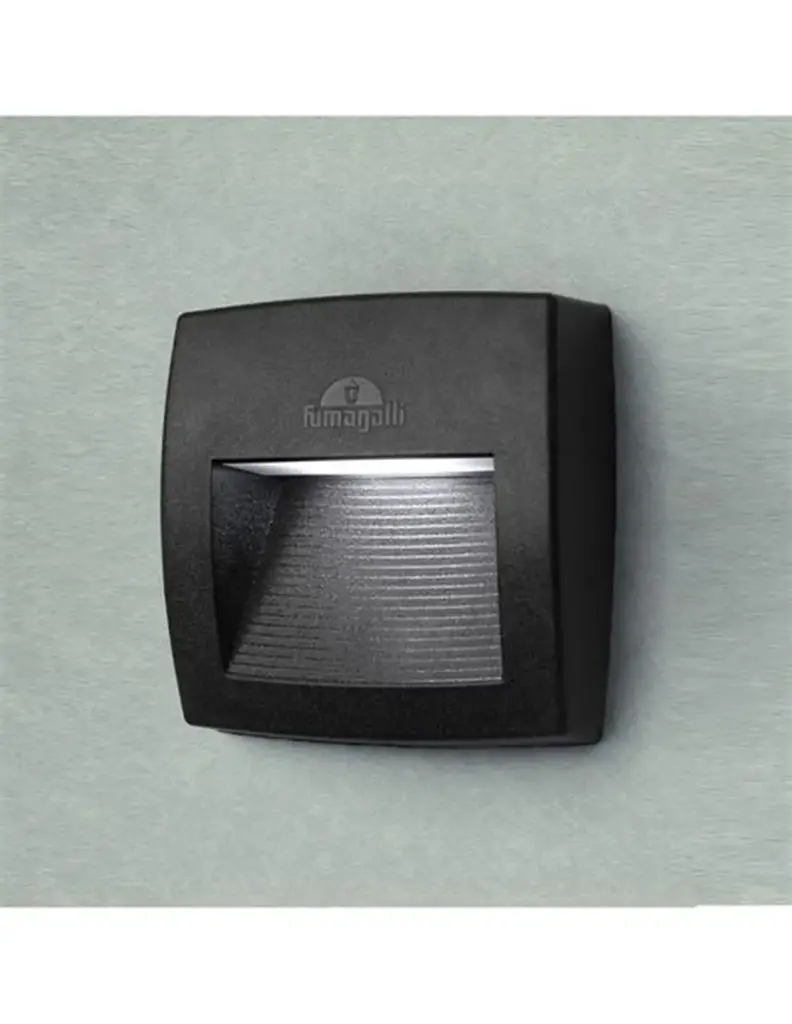 Applique extérieure Lorenza 150 noir, diffuseur transparent, LED R7S 3,2W CCT (kit) - Fumagalli
