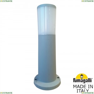 Luminaire extérieur Amelia 400 gris, diffuseur opale, LED E27 filament 6W 2700K - Fumagalli