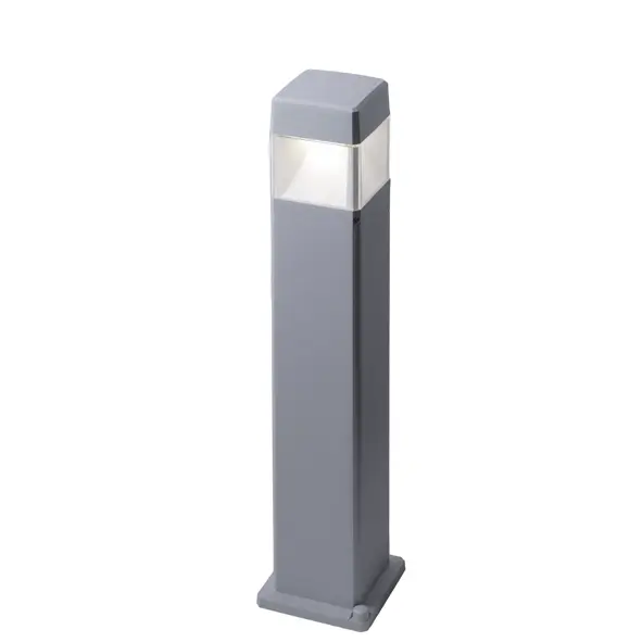 Borne extérieure Ester 800 gris, diffuseur transparent, LED GX53 10W CCT (kit) - Fumagalli