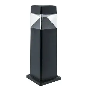 Borne extérieure Ester 500 noir, diffuseur clair, LED GX53 10W CCT (kit) - Fumagalli
