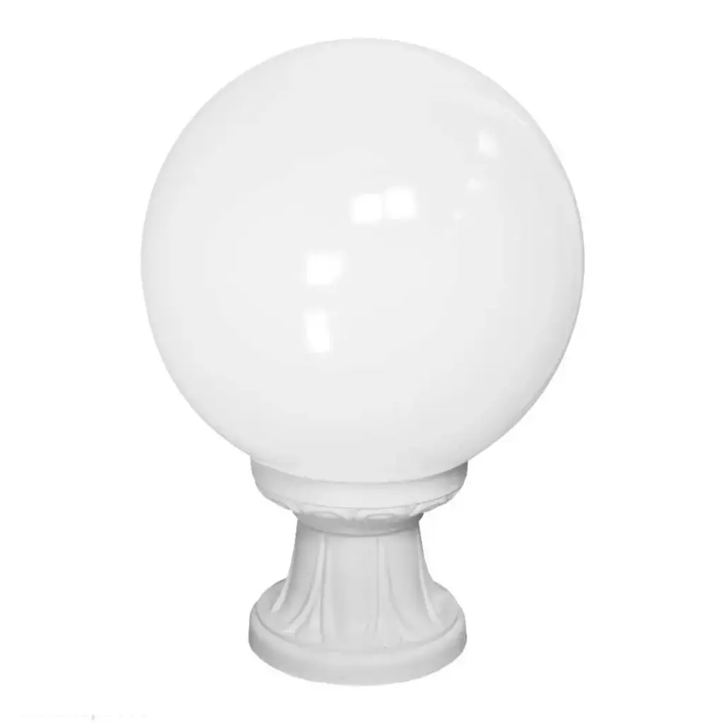 Outdoor wall light Mikrolot/Globe 250 white, opal diffuser, LED E27 A60 8.5W CCT - Fumagalli