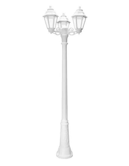 Applique extérieure Gigi Bisso/Globe 250 3L blanc, diffuseur opale, LED E27 A60 8,5W - Fumagalli