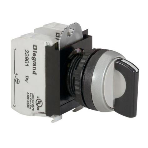 Tête de commande Osmoz 3 positions fixes, manette - Legrand