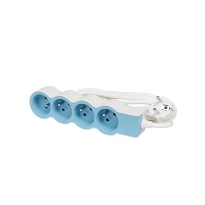 Multiprise 4x2P+T standard, cordon 1,5 m, blanc - Legrand