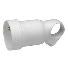 Prolongateur 2P+T format français, anneau, blanc - Legrand