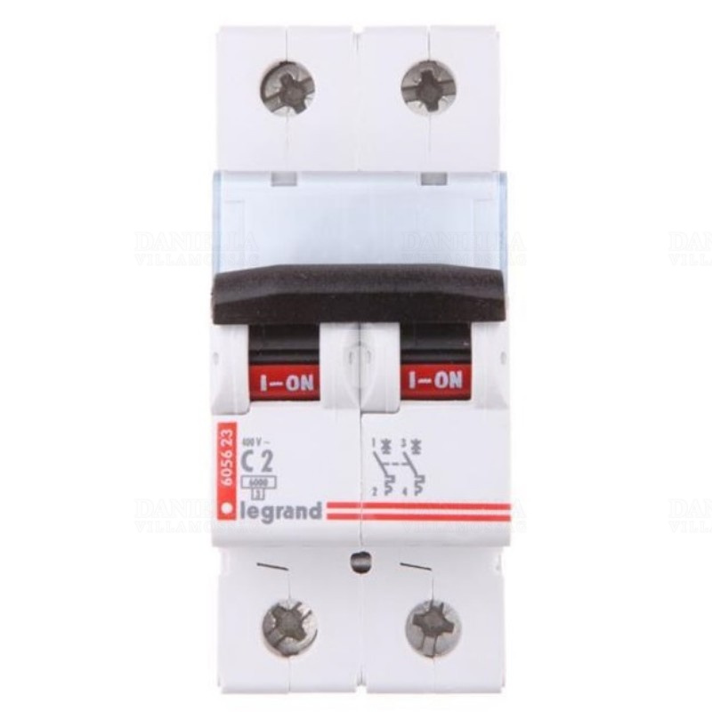 Disjoncteur TX³ 2P 25A courbe C 6 kA - Legrand
