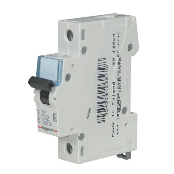 Disjoncteur TX³ 1P 32A courbe C 6 kA - Legrand