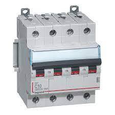 Disjoncteur DX³ 4P 10A courbe C 6/10 kA - Legrand